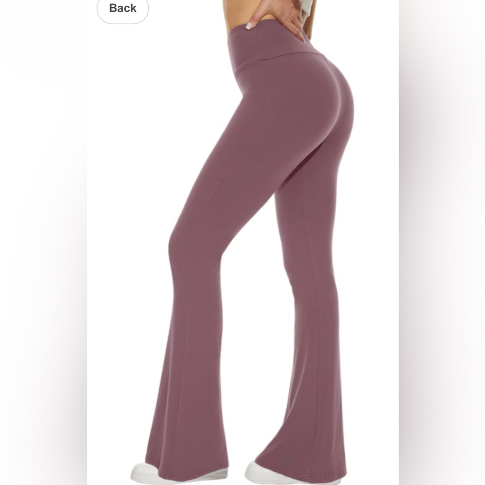 Chic Mauve Flared Yoga Pants